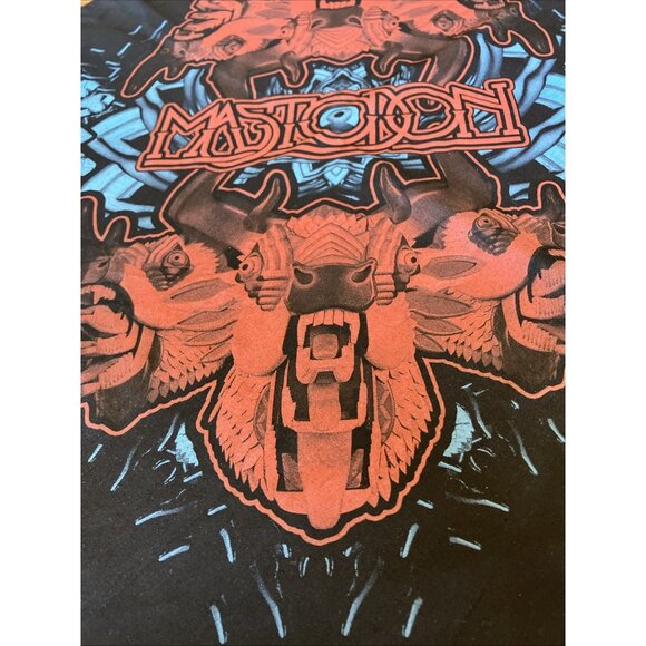 Official Mastodon Bandana Black 19” X 21” - Picture 3 of 10